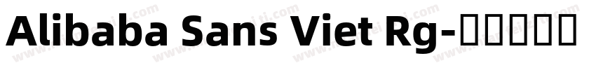 Alibaba Sans Viet Rg字体转换